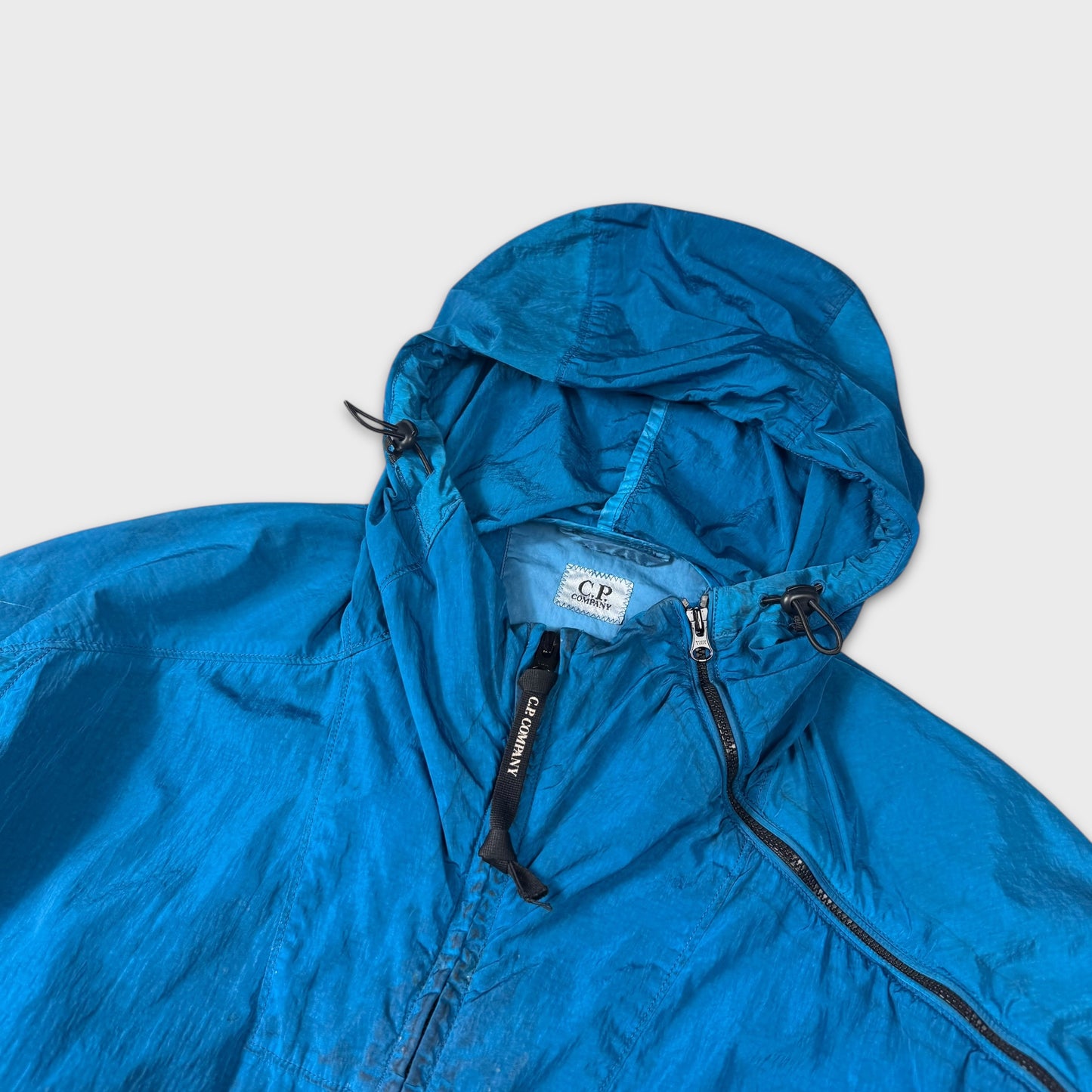 CP Company Blue Nylon Chrome Lens Jacket XL