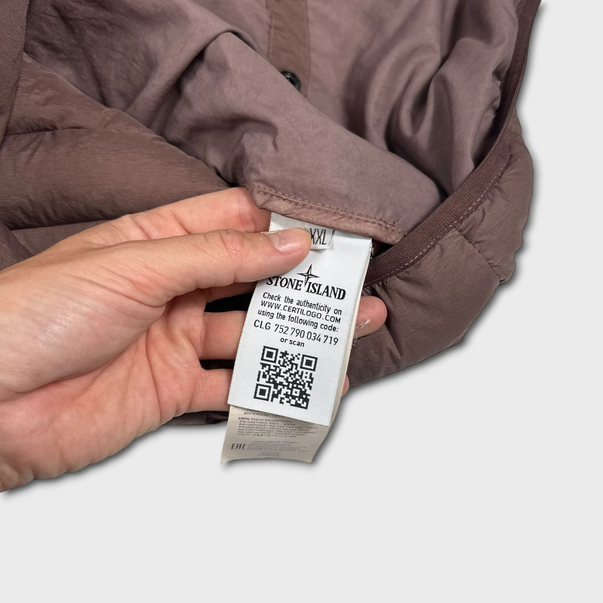 Stone Island Loom Woven Down Chambers Stretch Nylon-TC Jacket XXL