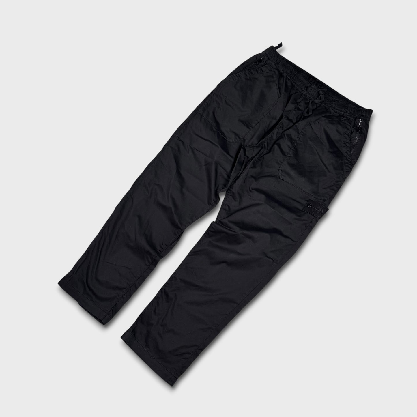 Stone Island Ghost Tela Black Cargo Pants W38