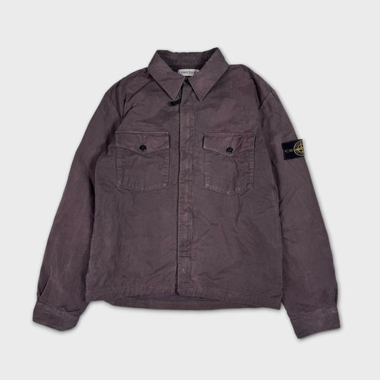 Stone Island 2000’s Crinkle Canvas Overshirt L