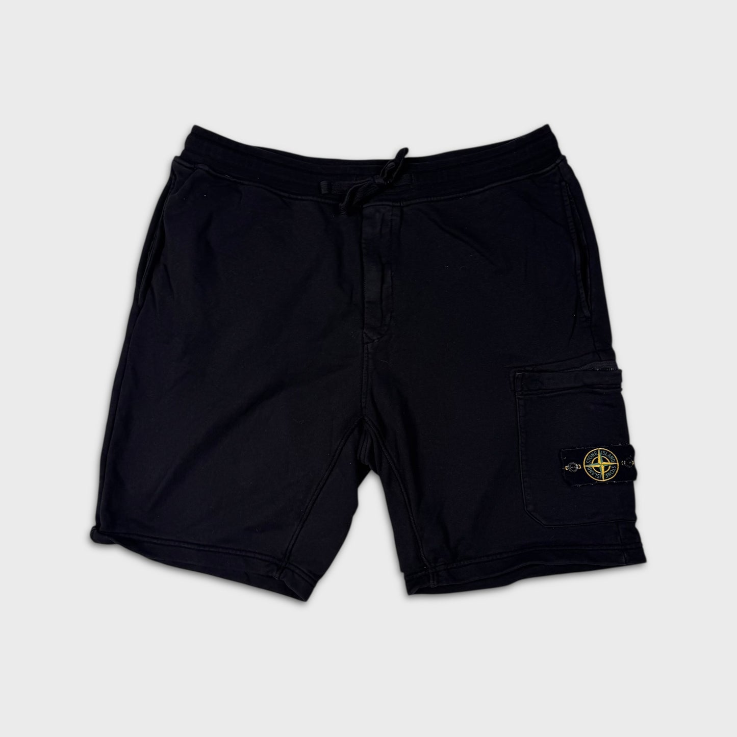 Stone Island Black Cotton Shorts XXL