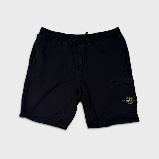 Stone Island Black Cotton Shorts XXL