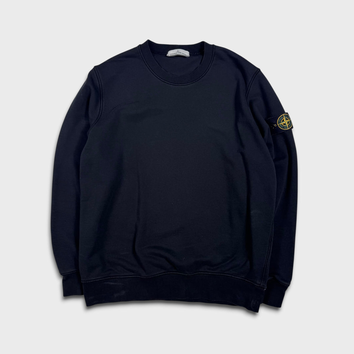 Stone Island Black Crewneck Sweatshirt XL