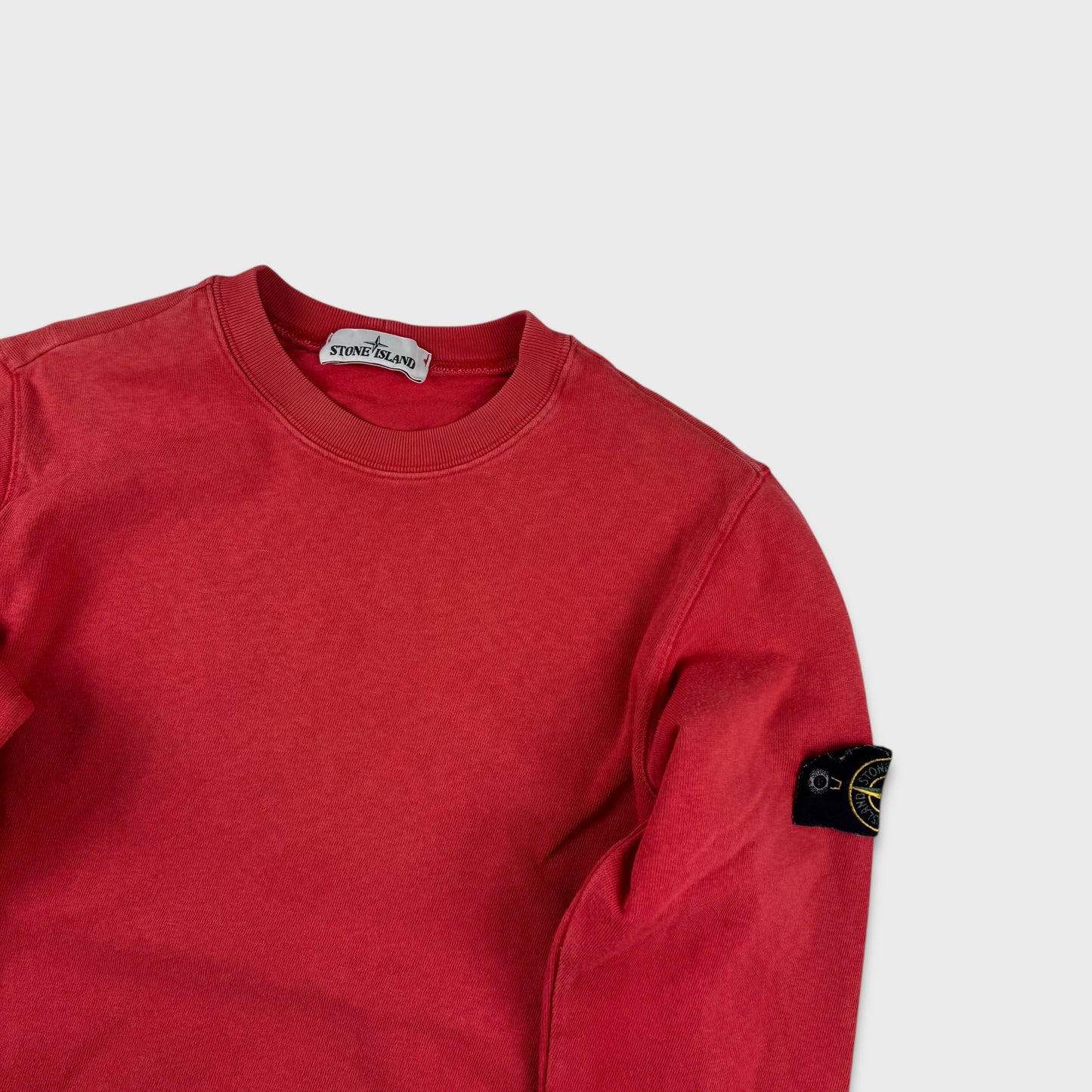 Stone Island Red Crewneck Sweatshirt S