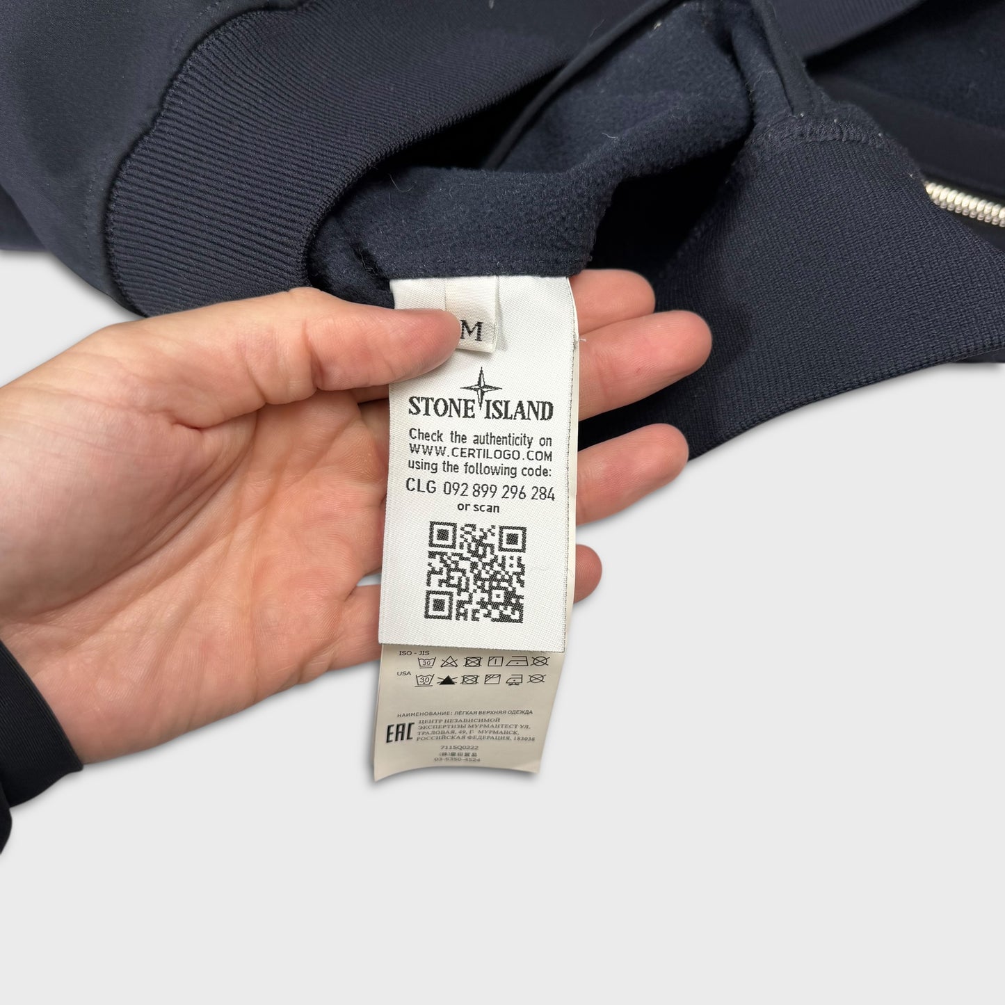 Stone Island Navy Soft Shell-R Jacket M