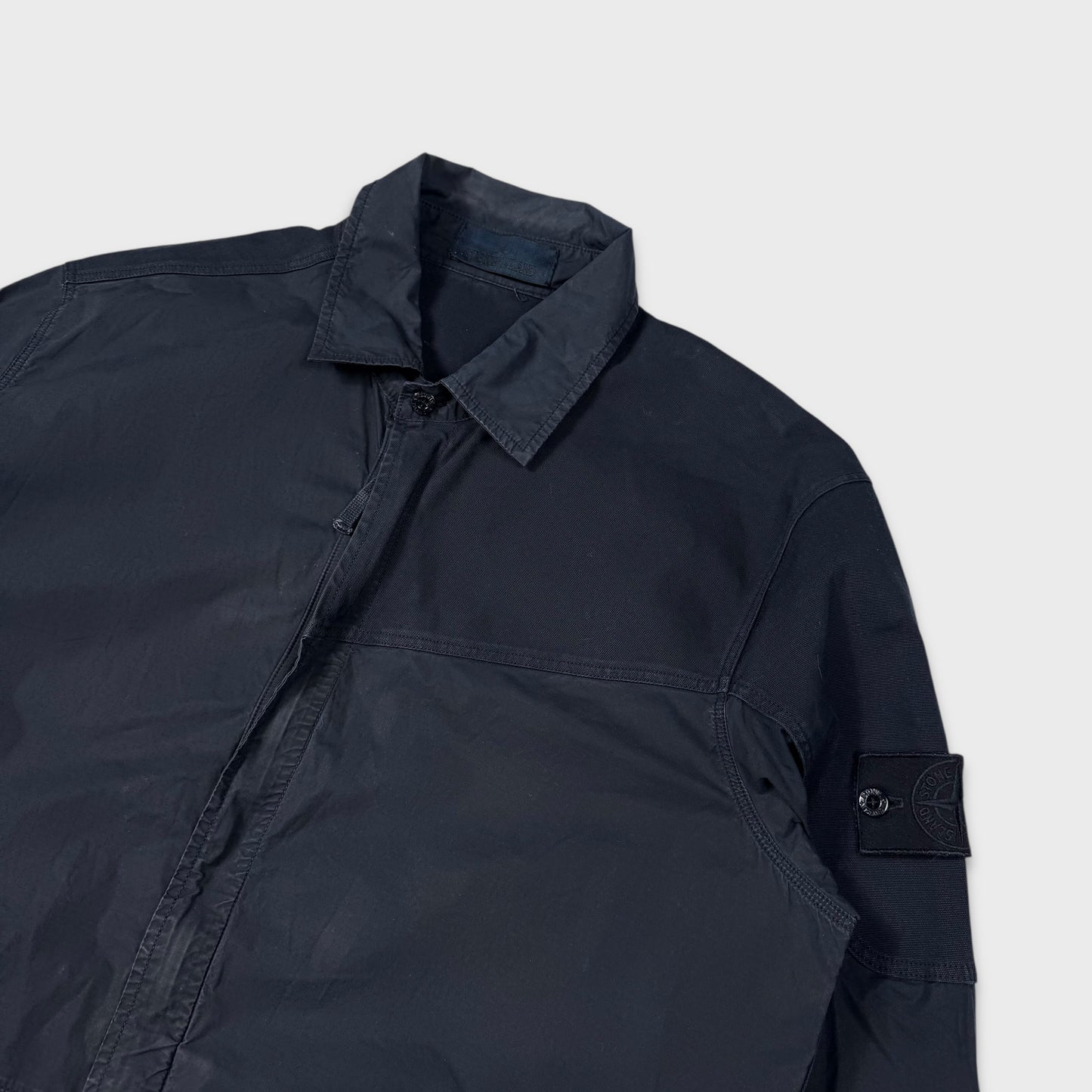 Stone Island Navy Tela Ghost Overshirt L