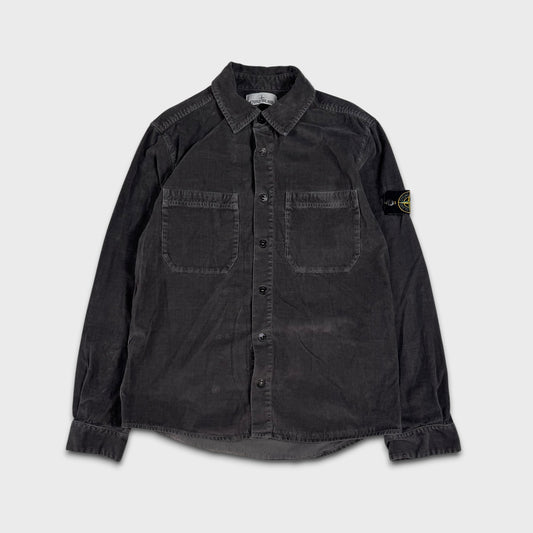 Stone Island Grey Corduroy Overshirt M