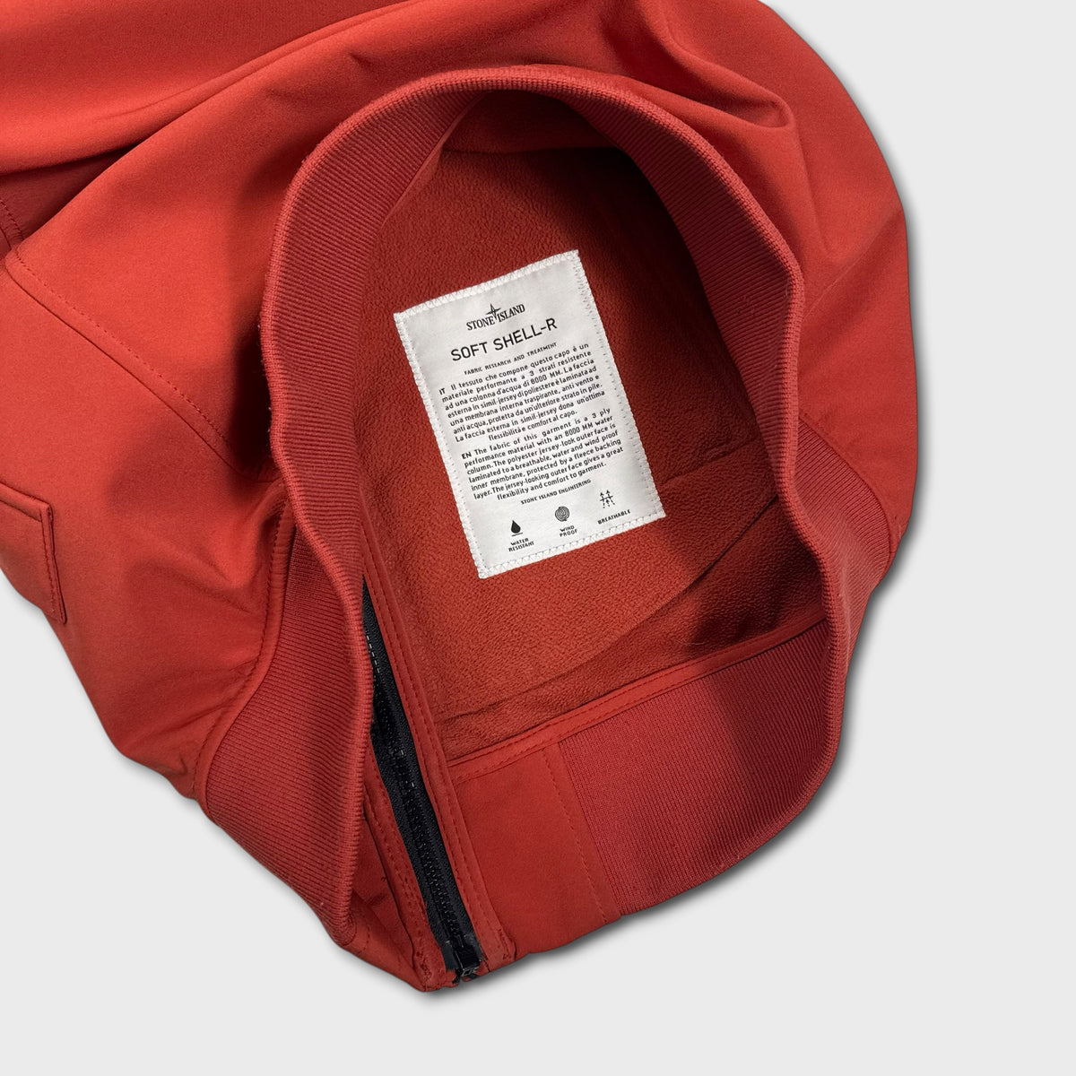 Stone Island Red Soft Shell-R Jacket S