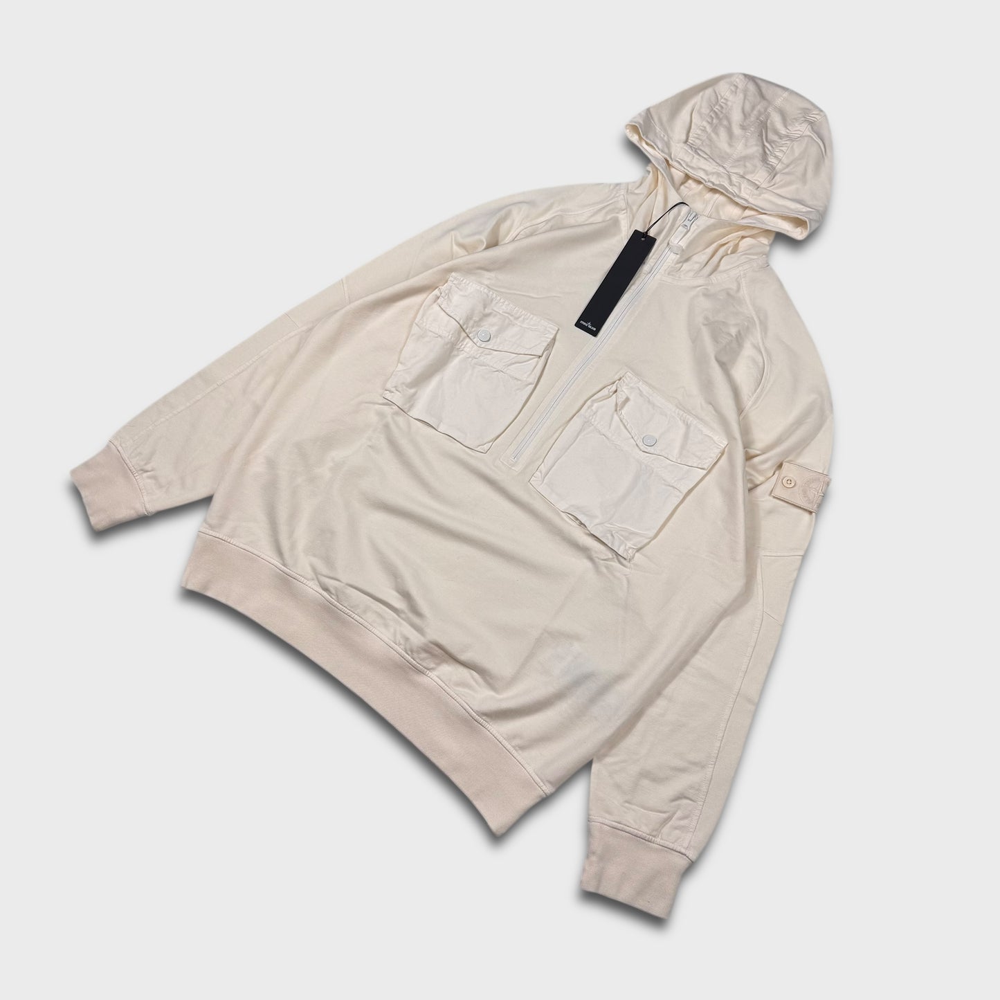 Stone Island Double Pocket Ghost Smock Hoodie BNWT XXL