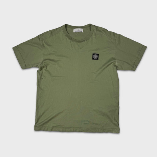 Stone Island Green Compass Logo T-Shirt L