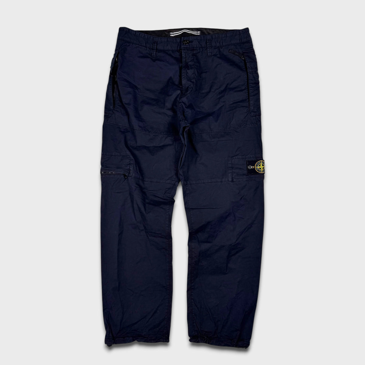 Stone Island Navy Relaxed Fit Cargo Pants W33