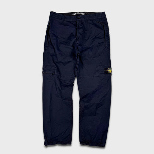 Stone Island Navy Relaxed Fit Cargo Pants W33