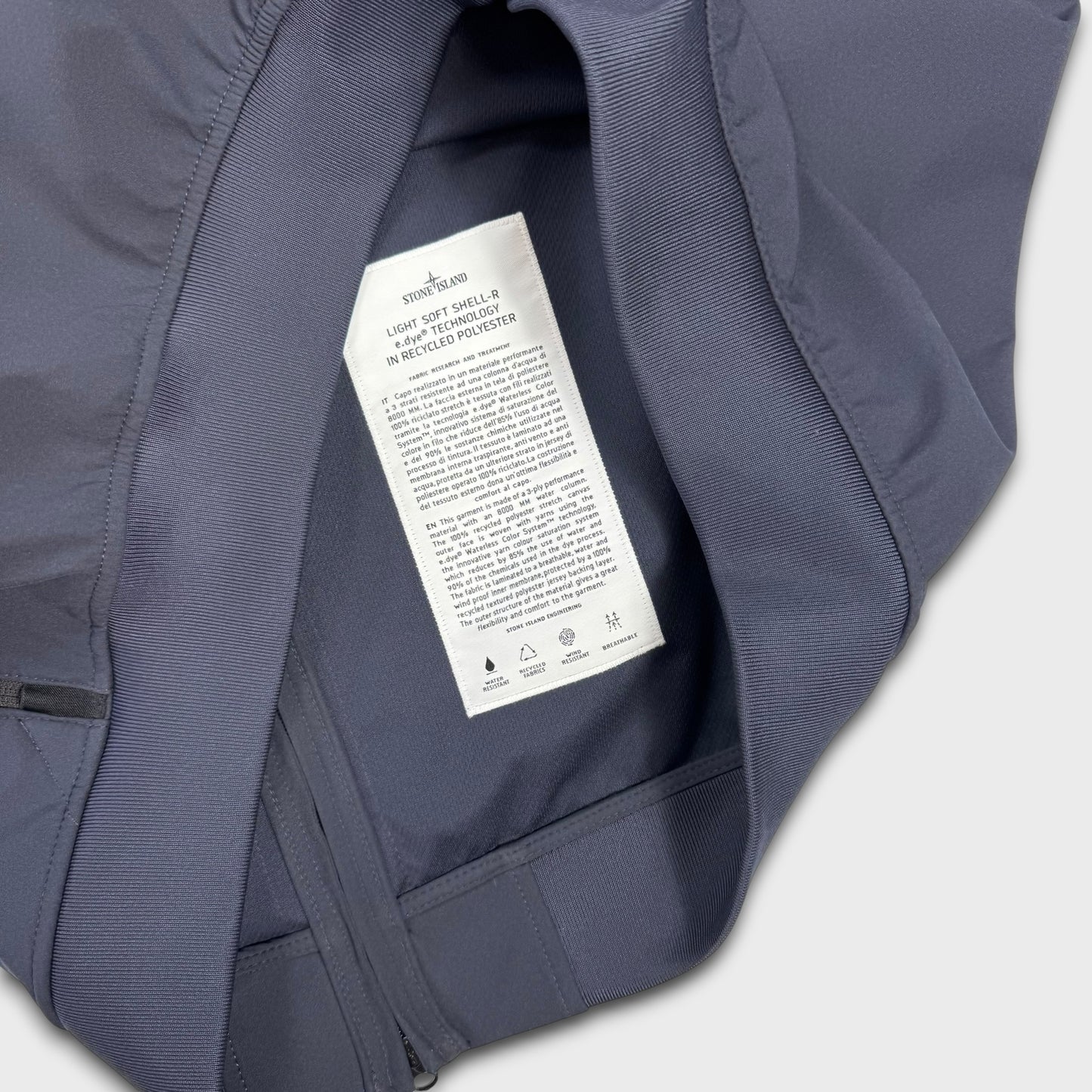 Stone Island Navy E-Dye Soft Shell Jacket BNWT XXL