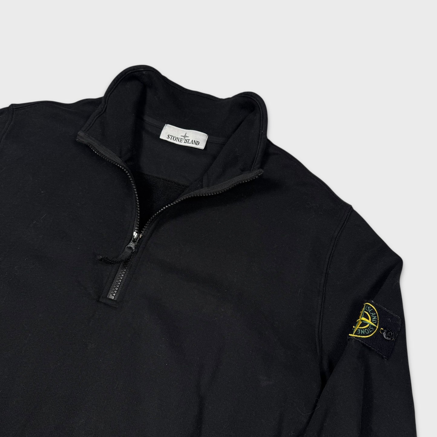 Stone Island Black Quarter Zip Sweatshirt XL
