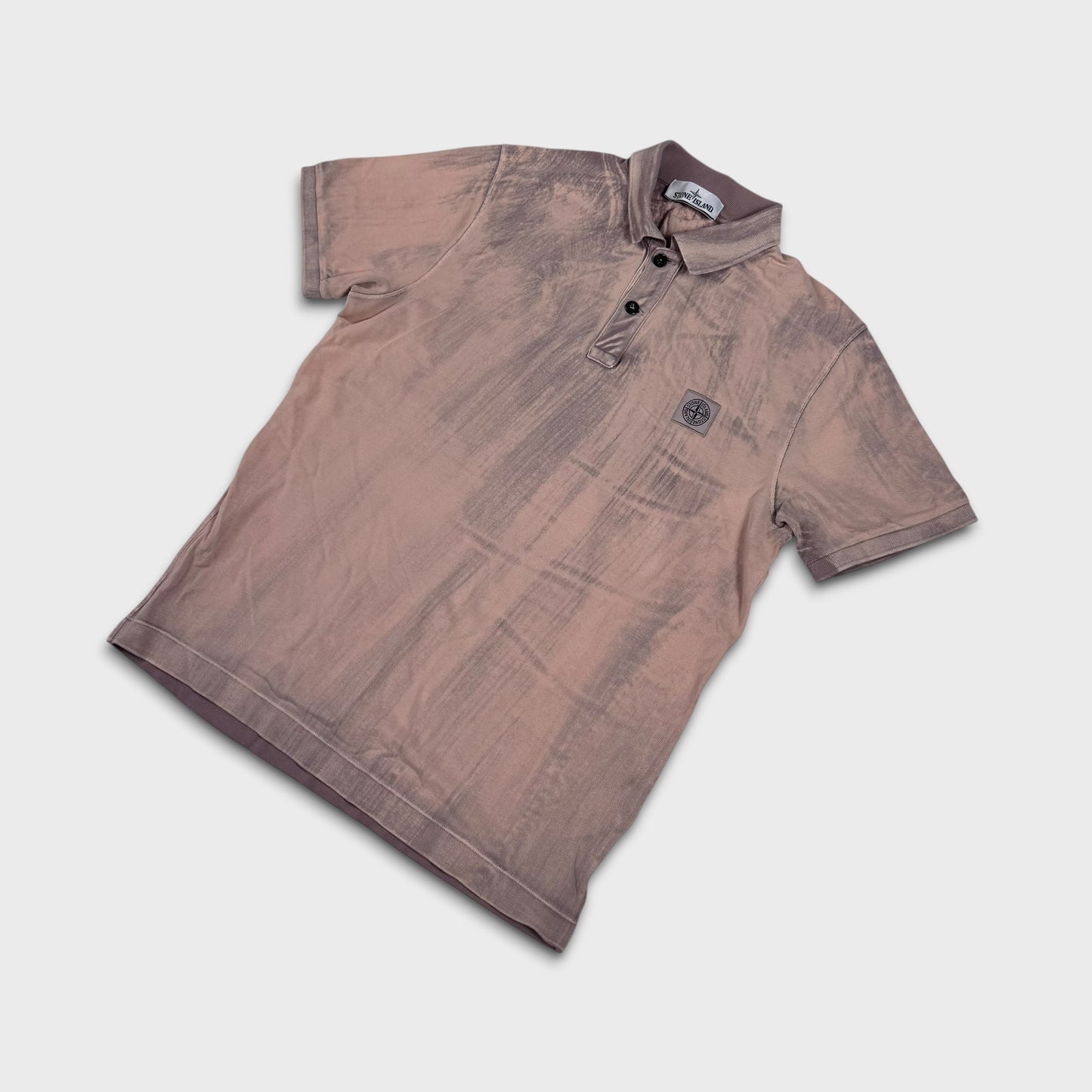 Stone Island Hand Brushed Polo Shirt L