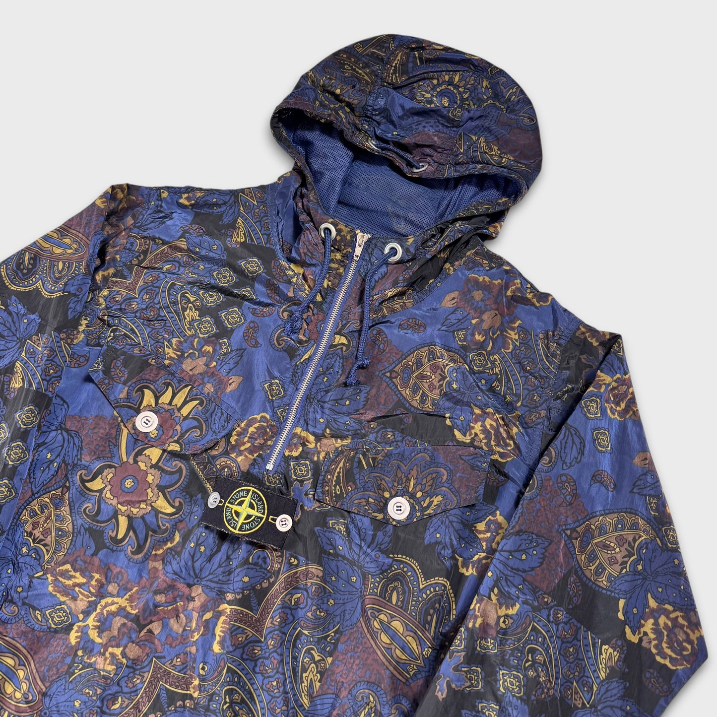 Stone Island x Supreme Paisley Nylon Metal 5C Anorak Jacket M