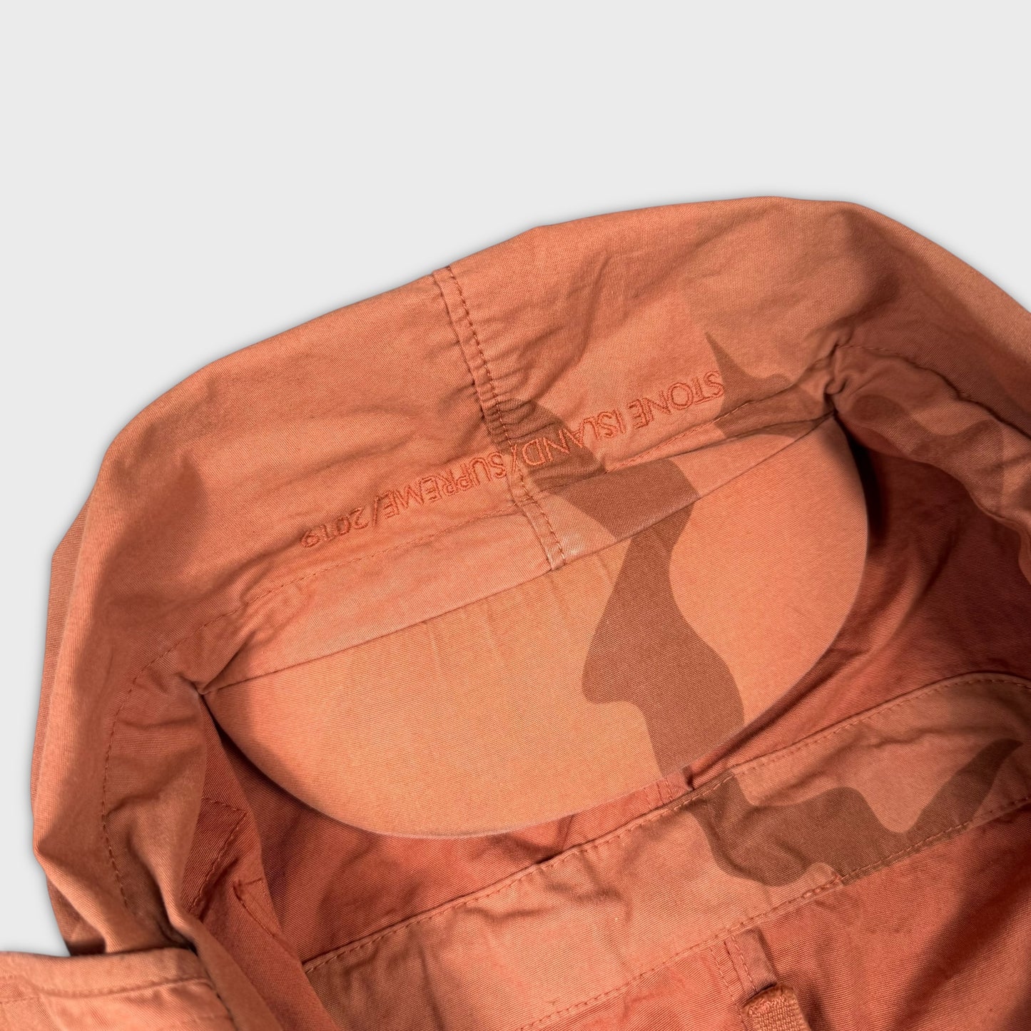 Stone Island x Supreme Brushed 2C Camo Riot Mask Jacket S