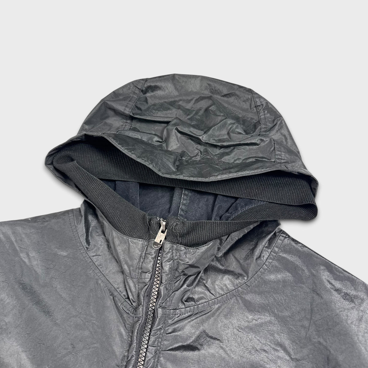 Stone Island 2007 Nylon Shimmer Flock Jacket XL