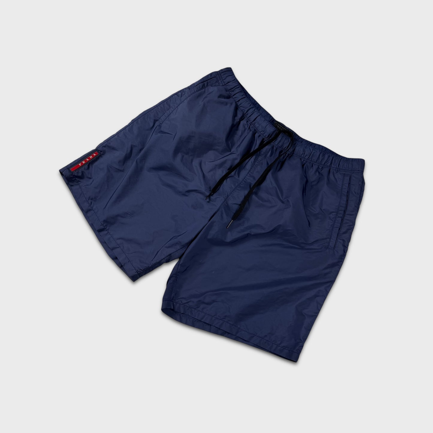 Prada Sport Navy Nylon Shorts M