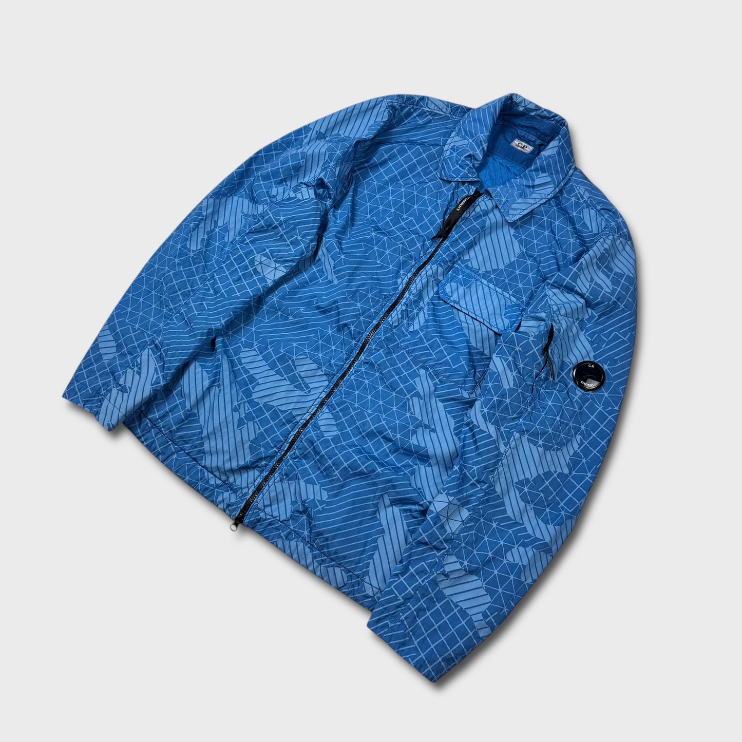 CP Company Blue Camo Net Overshirt Jacket XL