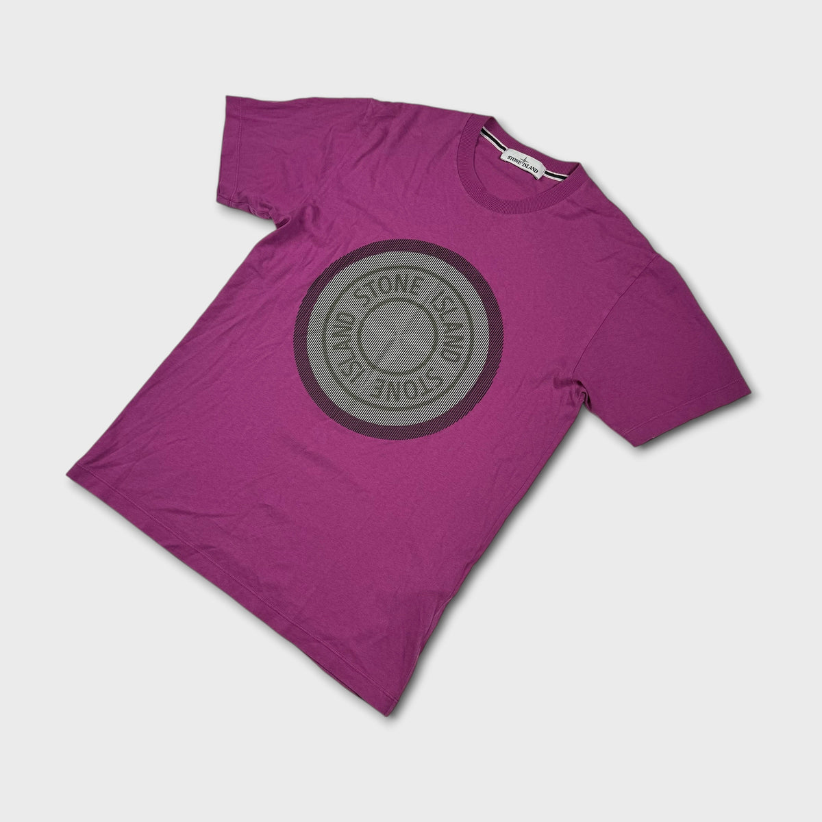Stone Island Purple Graphic T-Shirt M