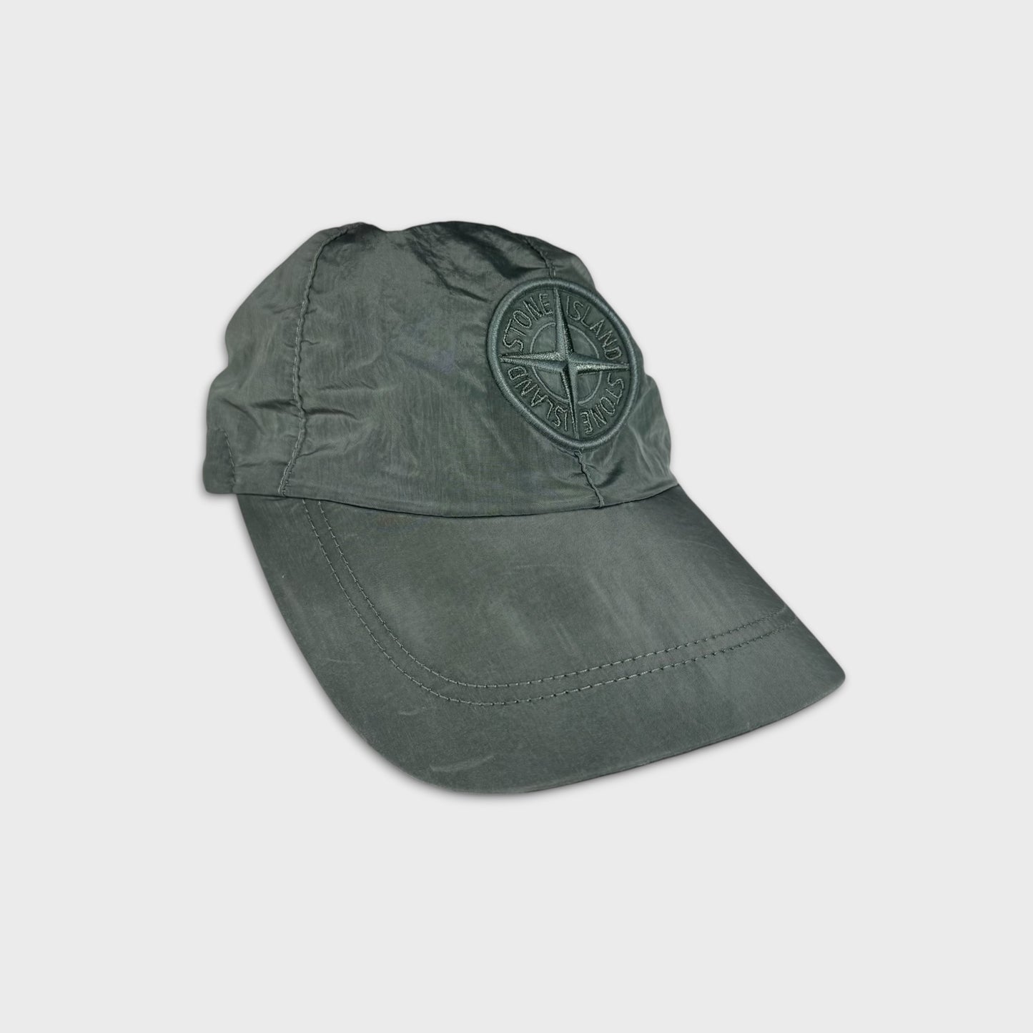 Stone Island Teal Nylon Metal Cap L