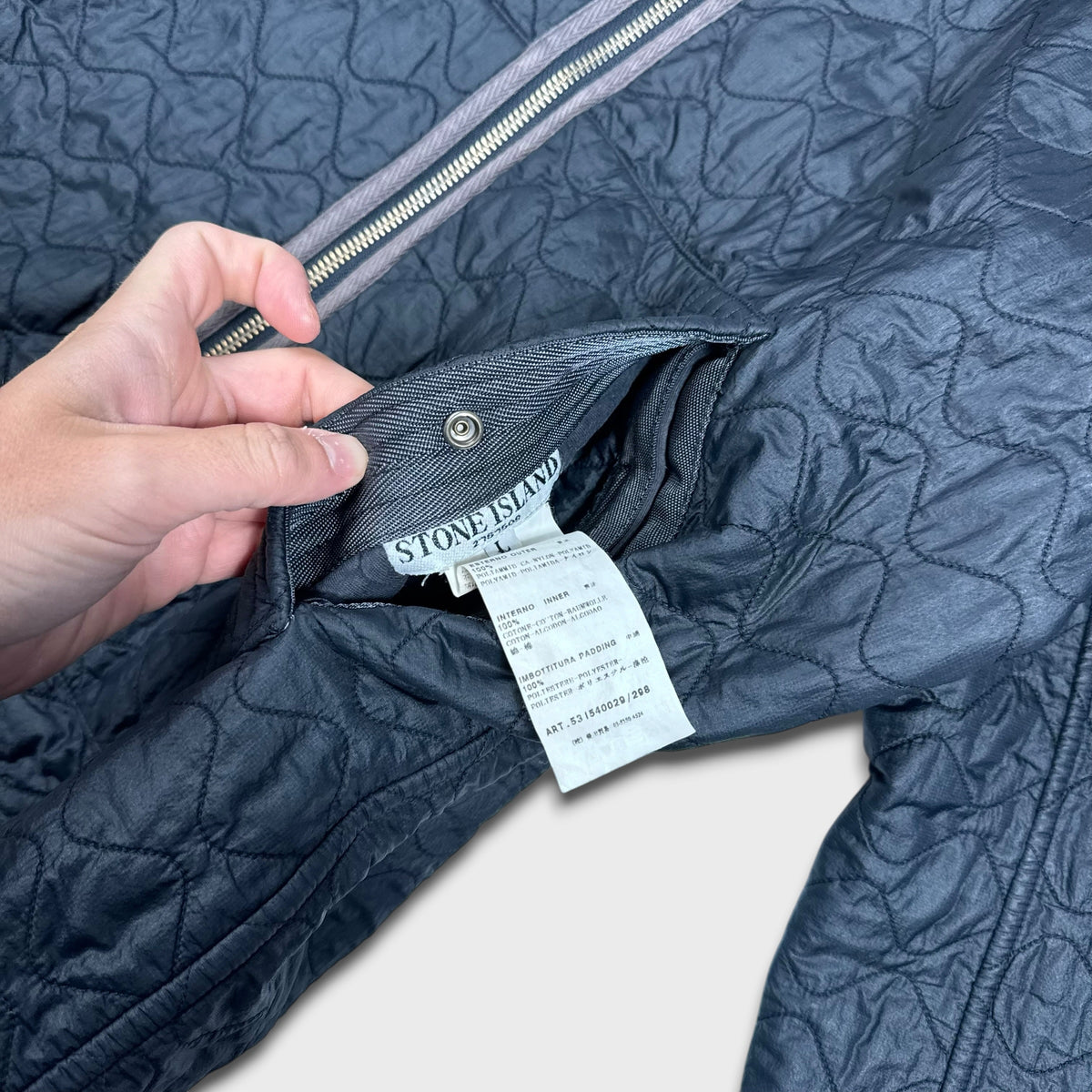 Stone Island 2010 Wave Quilted Reversible Jacket L
