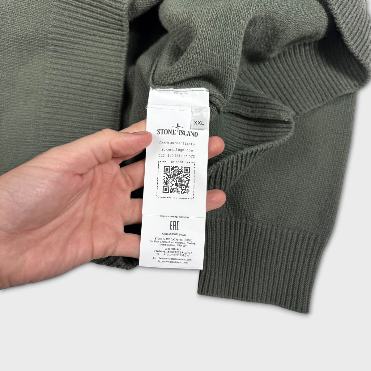 Stone Island 2025 Olive Green Knit XXL
