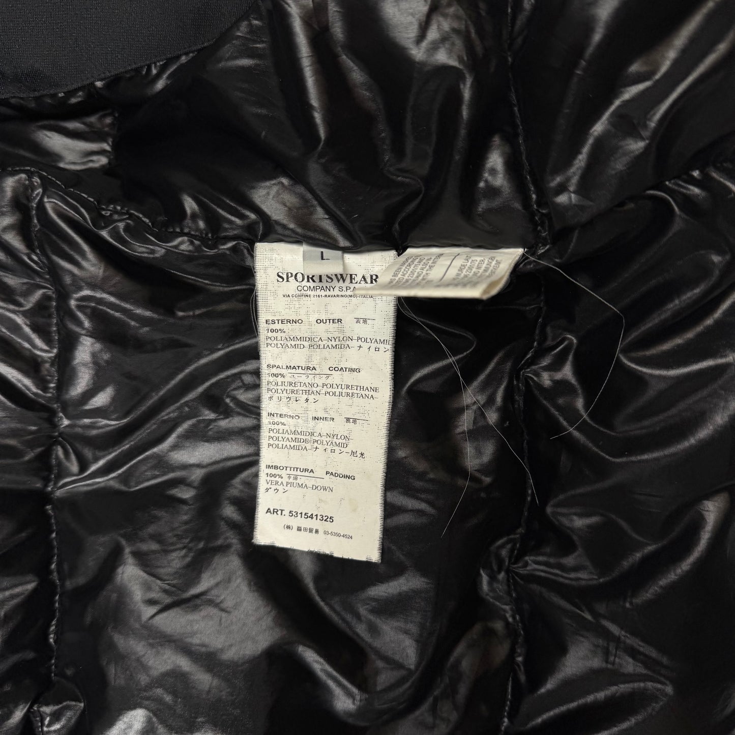 Stone Island 2008 Navy Goose Down Puffer Jacket L