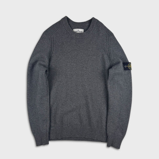 Stone Island Grey Wool Crewneck M