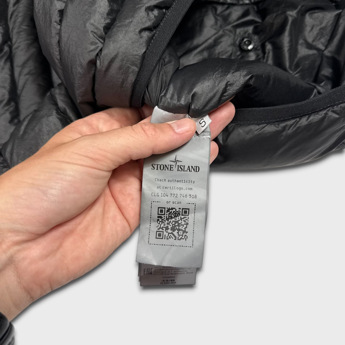 Stone Island Loom Woven Chambers R-Nylon Down Jacket S
