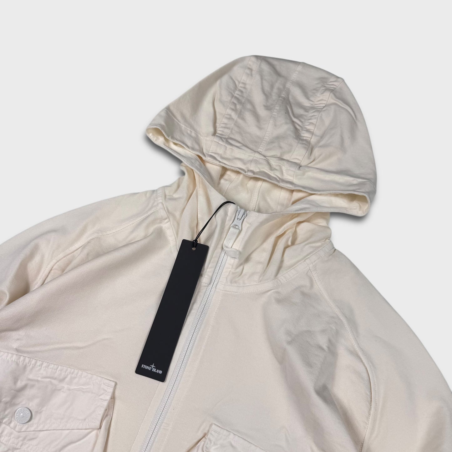 Stone Island Double Pocket Ghost Smock Hoodie BNWT XXL