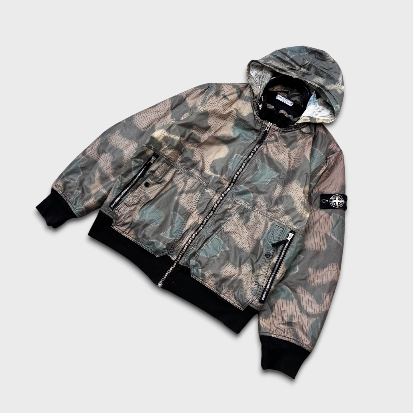 Stone Island ‘Ice Camouflage’ Quilted Jacket XXL