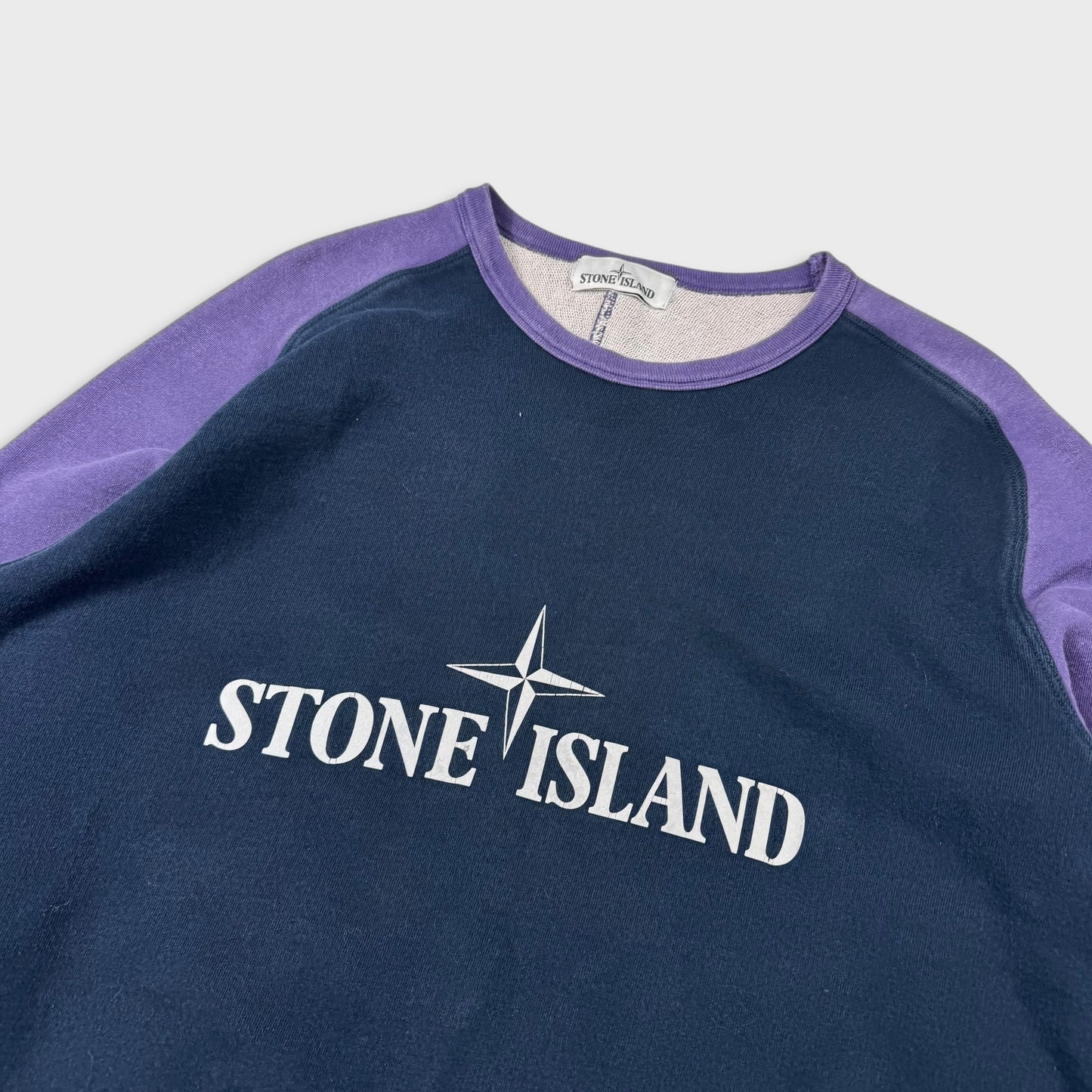 Stone Island Two-Tone Reflective Crew XXL
