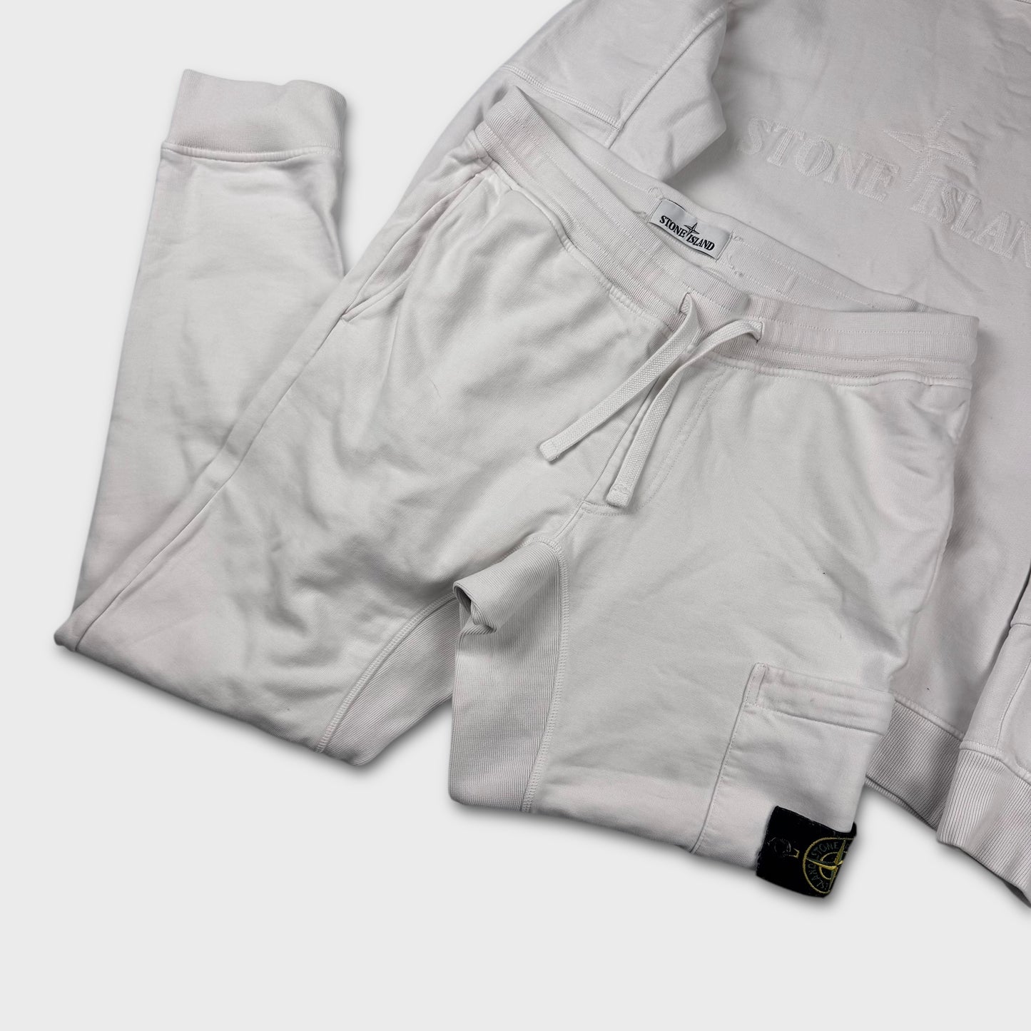 Stone Island Spellout Crewneck & Joggers Set M