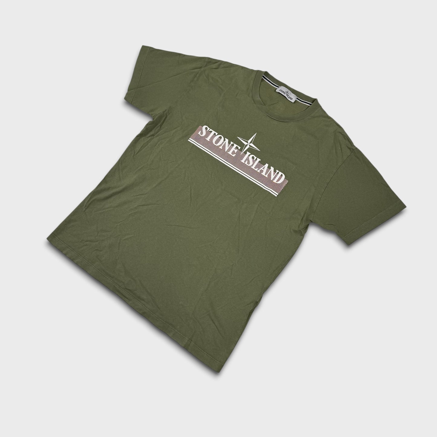 Stone Island Green Graphic T-Shirt XL