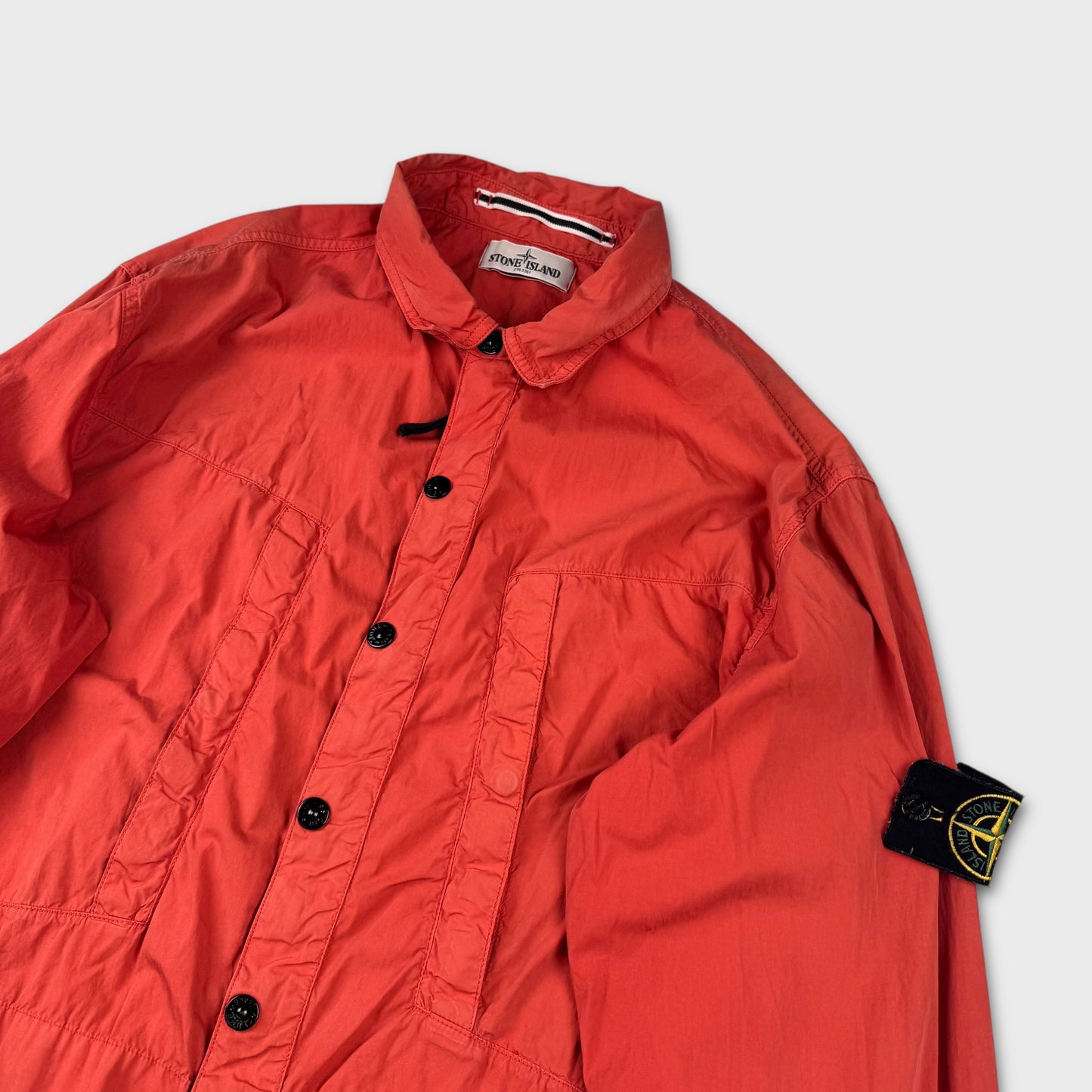 Stone Island Red Tela Overshirt Jacket 3XL