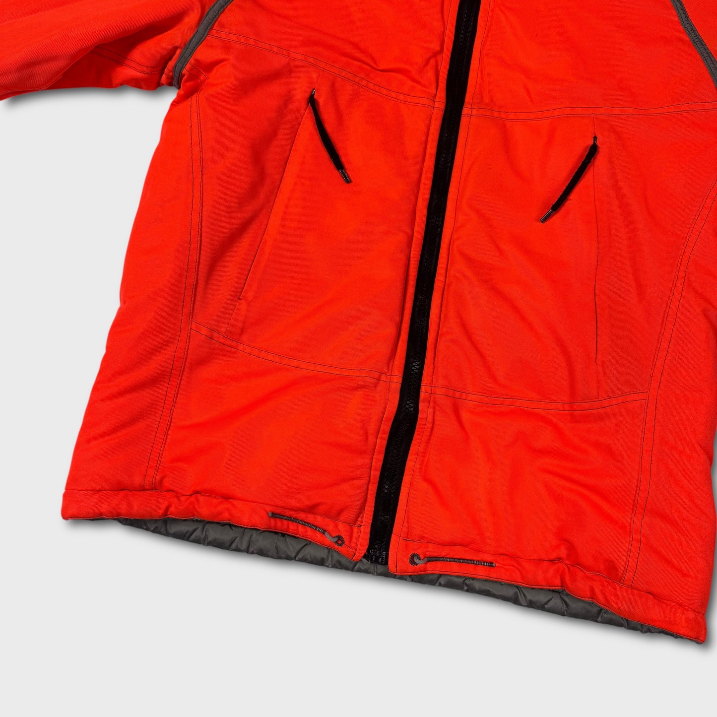 Stone Island 2007 Reversible Orange / Nylon Metal Puffer Jacket S