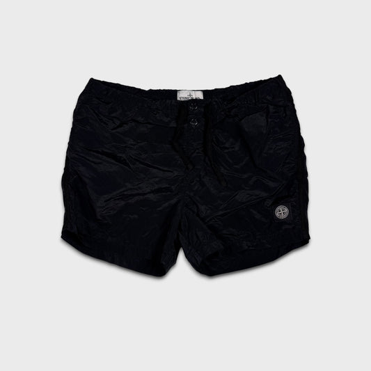 Stone Island Black Nylon Swim Shorts L