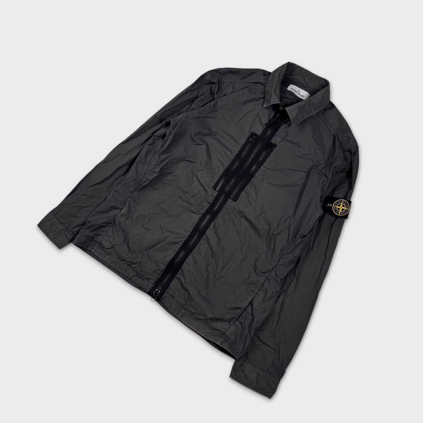 Stone Island Charcoal Tela Parachute Overshirt L