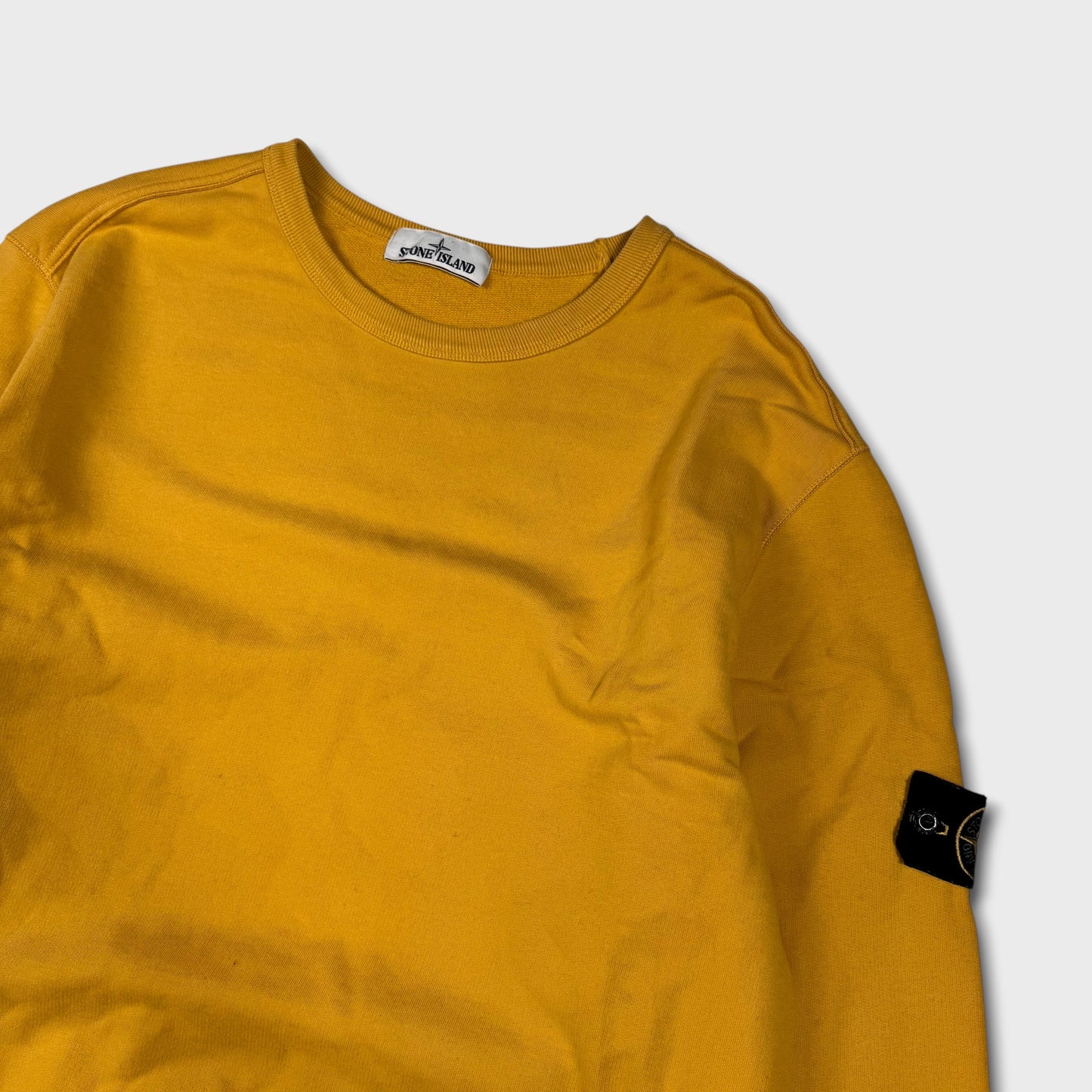 Stone Island Yellow Crewneck Sweatshirt 3XL