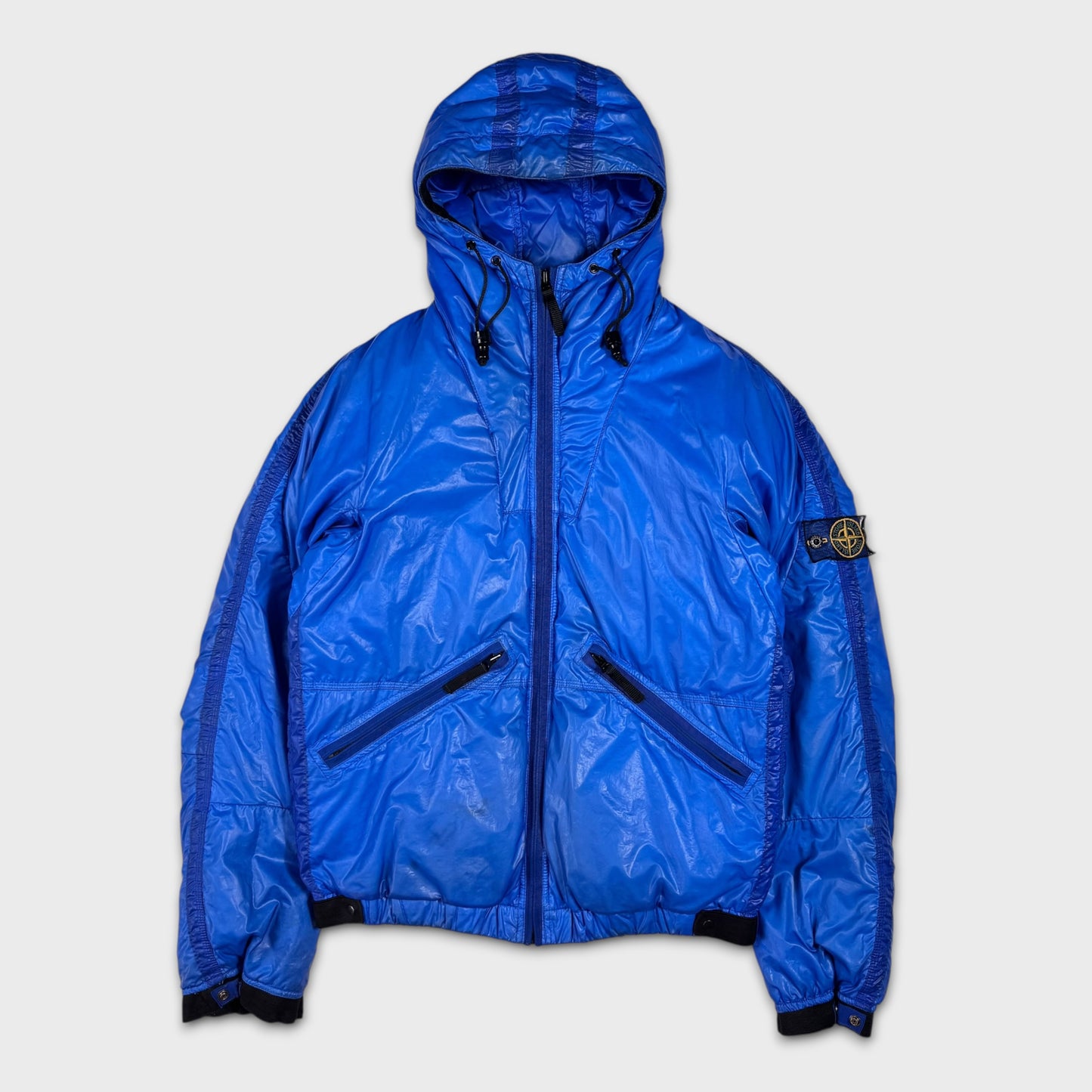 Stone Island 2008 Mesh Badge Goose Down Jacket L