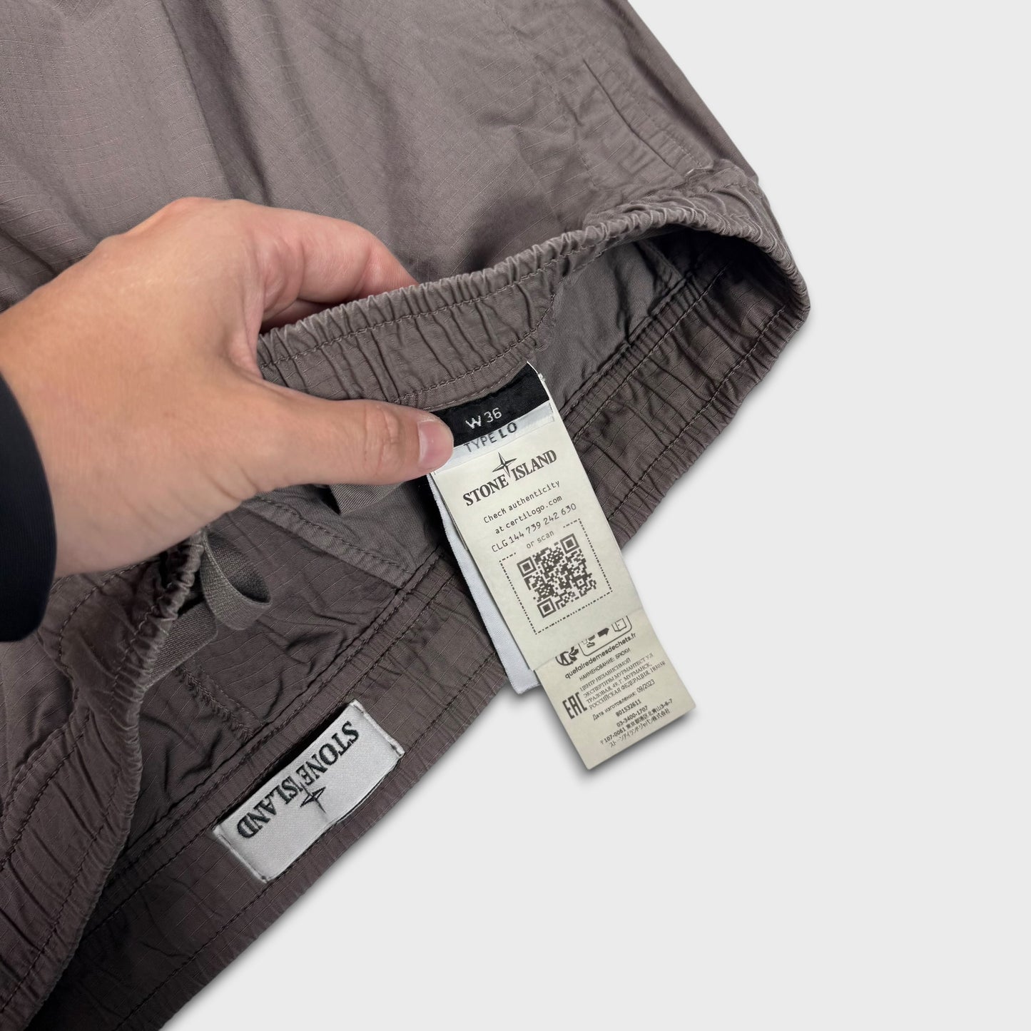 Stone Island Baggy Cotton Ripstop Cargo Pants W36
