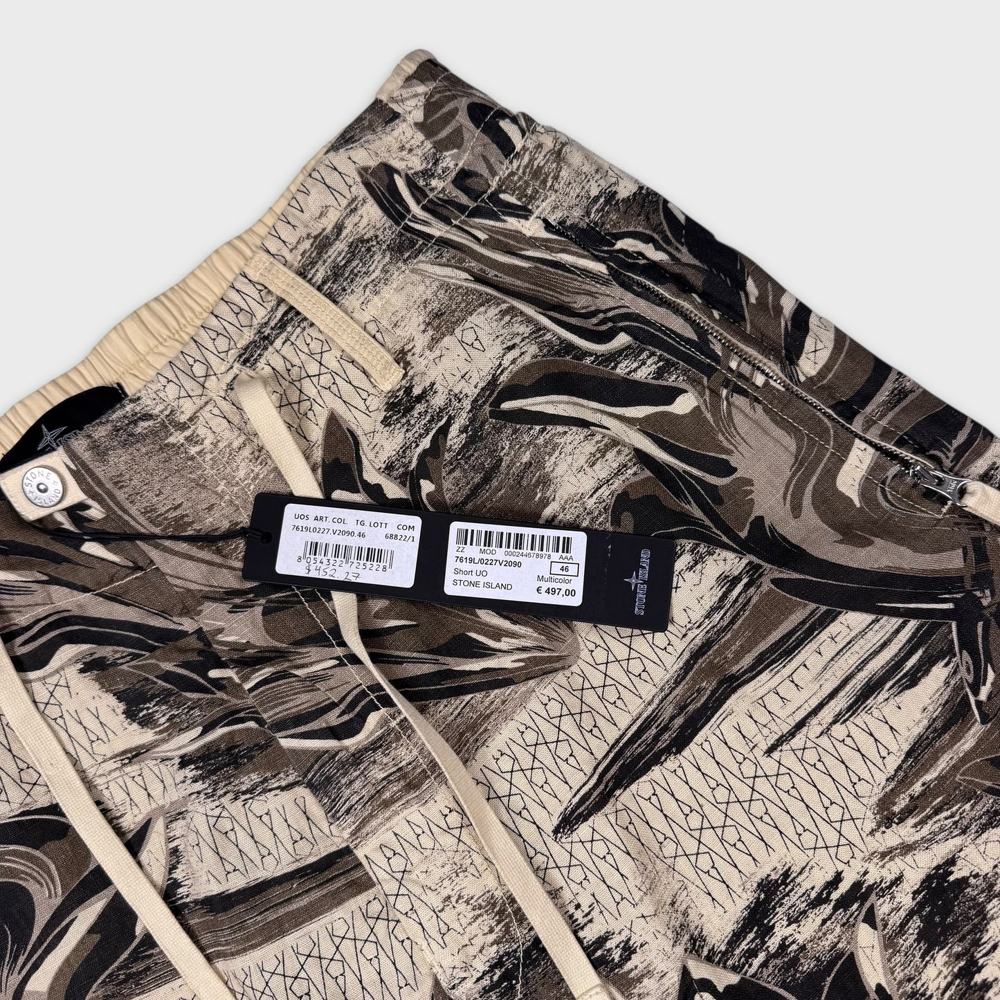Stone Island Shadow Project Bermuda Print Shorts BNWT S/M