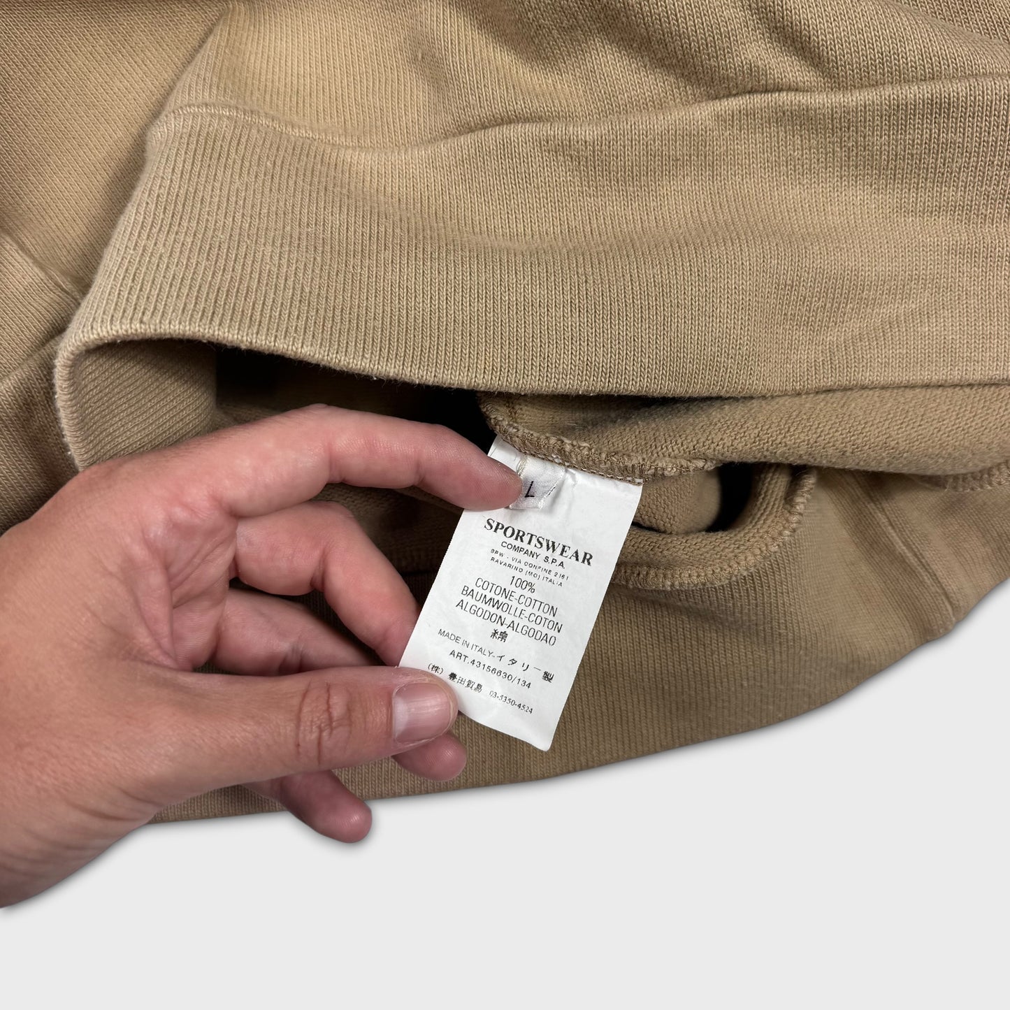 Stone Island Beige 2000’s Sweatshirt L