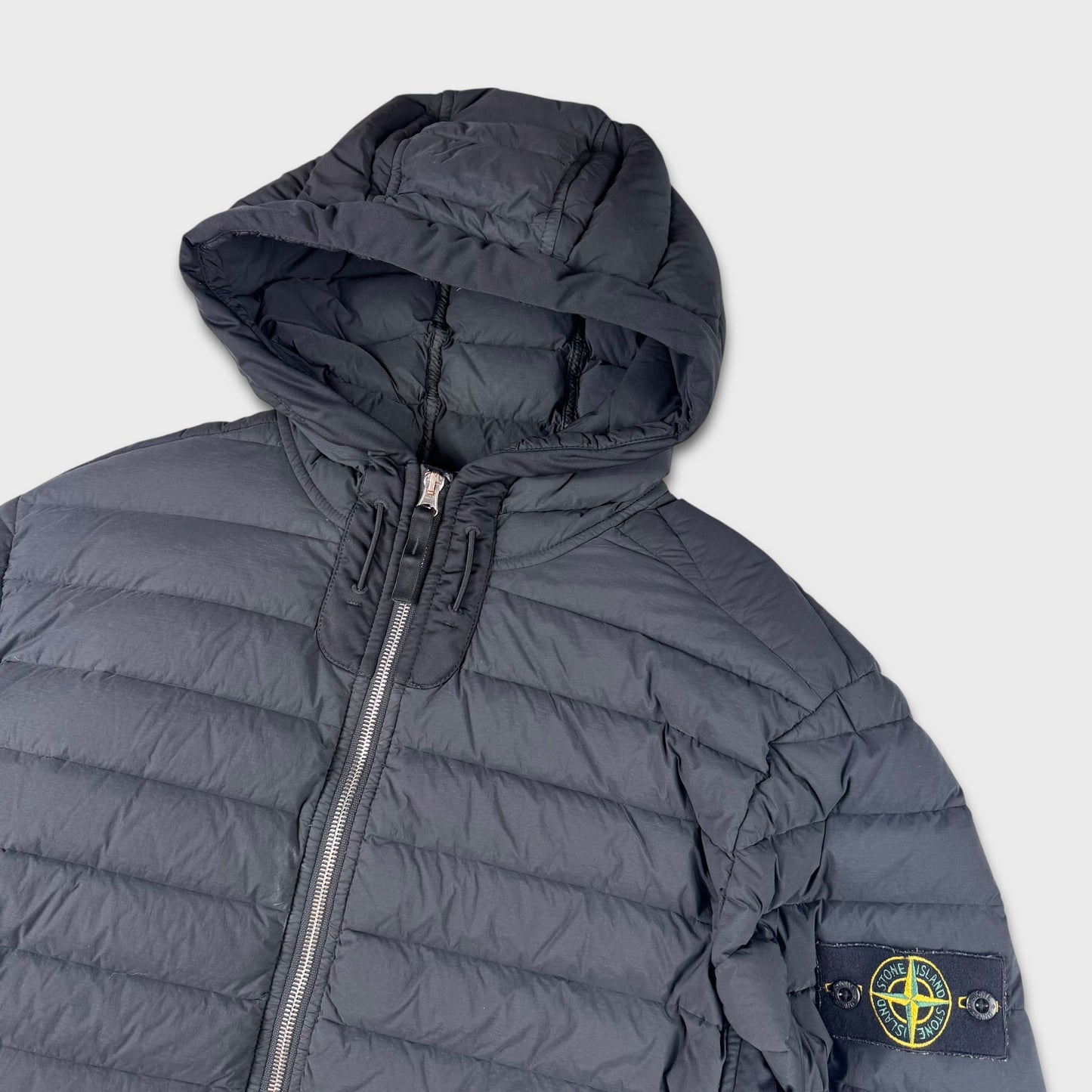 Stone Island Loom Woven Down Chambers Hooded Jacket M