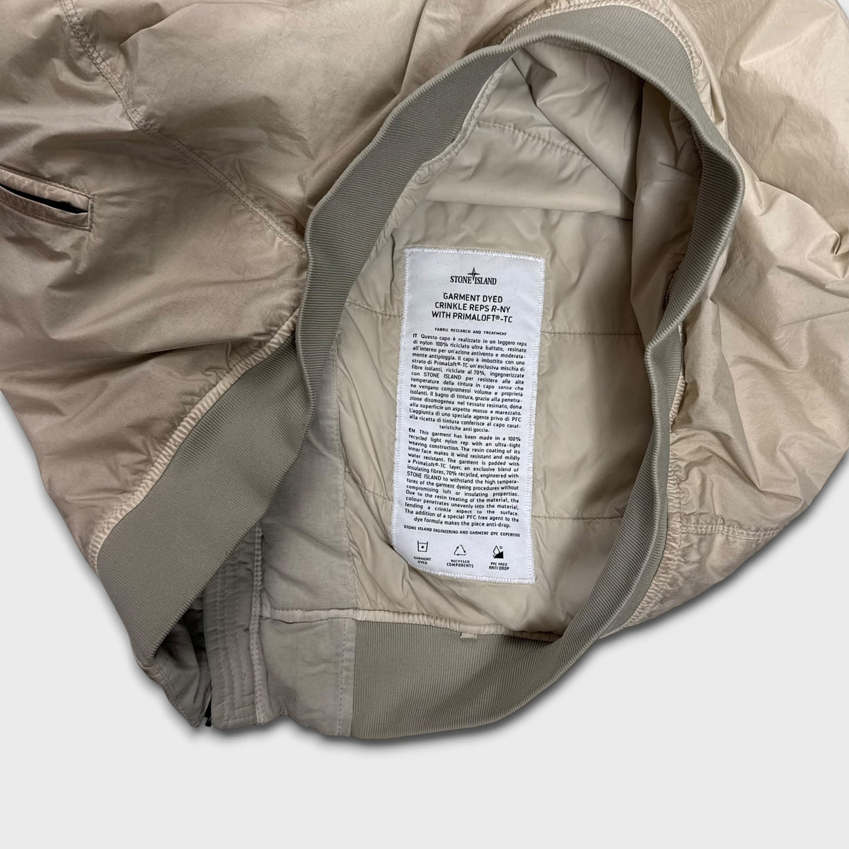 Stone Island Natural Garment Dyed Crinkle Reps W/ Primaloft Jacket L
