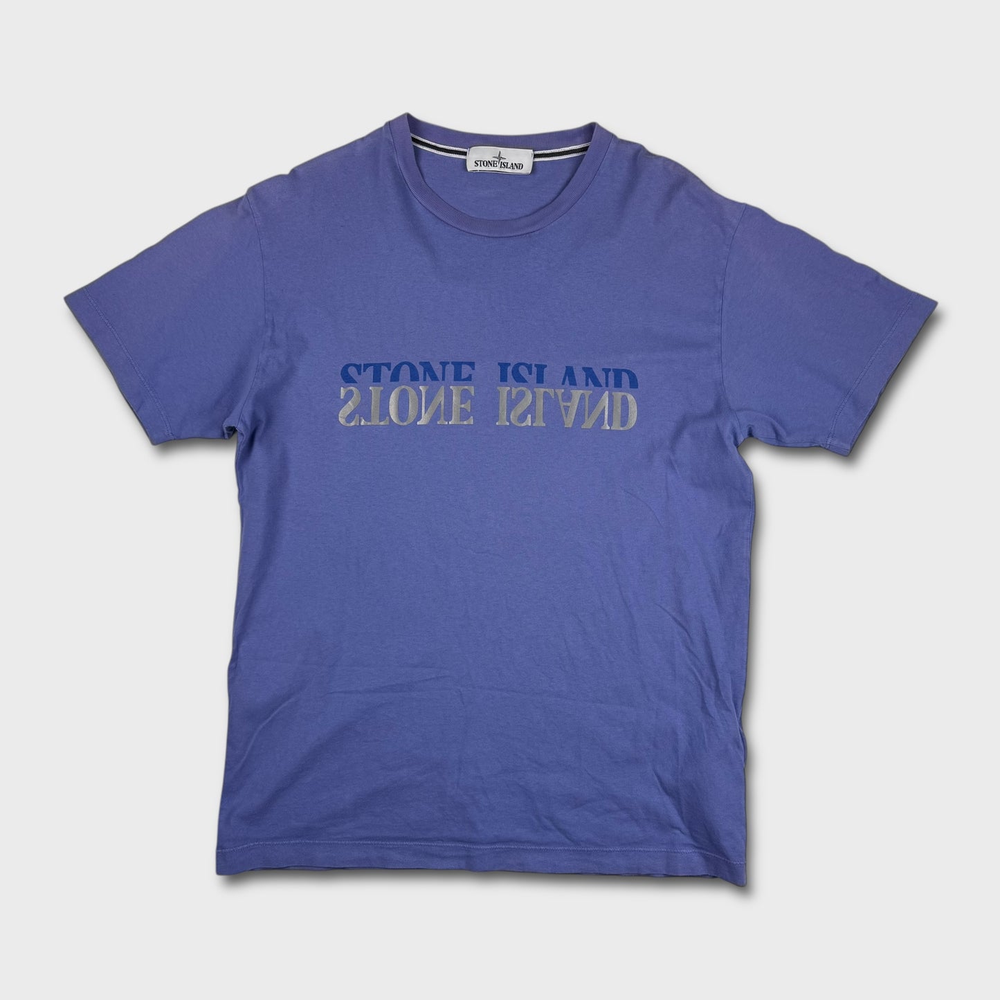 Stone Island Blue Reflective T-Shirt L