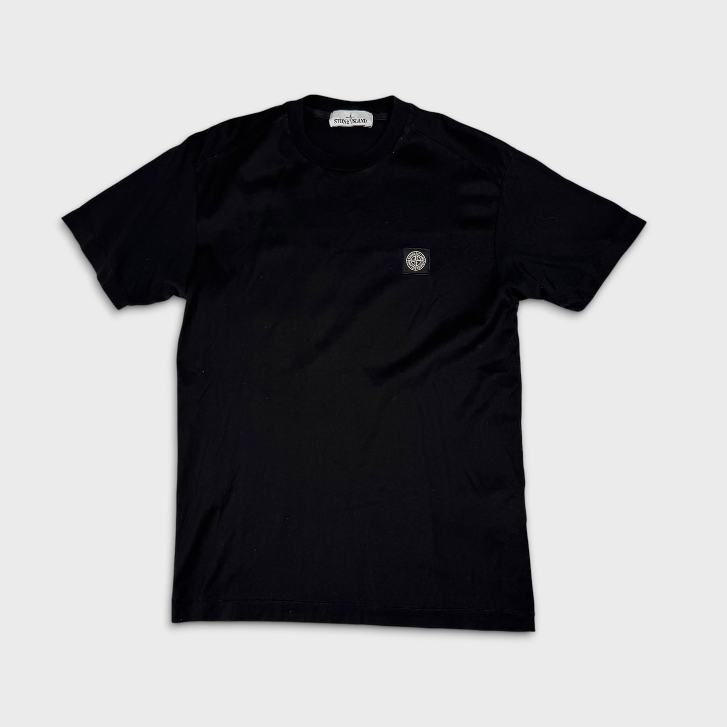 Stone Island Black Compass Logo T-Shirt M