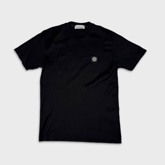 Stone Island Black Compass Logo T-Shirt M